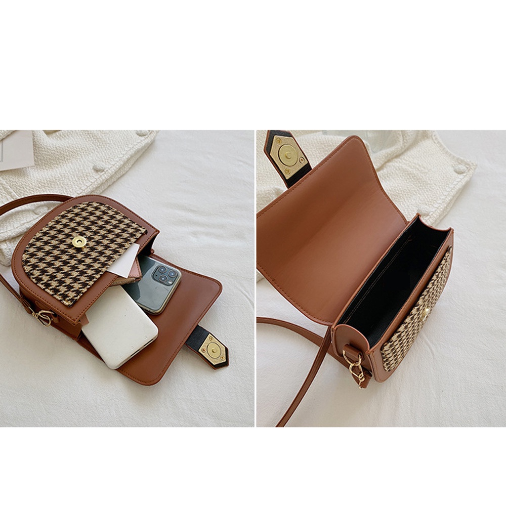 Shoulder Bag Saddle Bag PU Tas  Selempang Tas Wanita Crossbody Bag