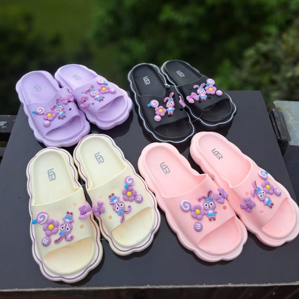 TOKO ERS Sandal Jelly Wanita LDR01 Import Motif Karakter