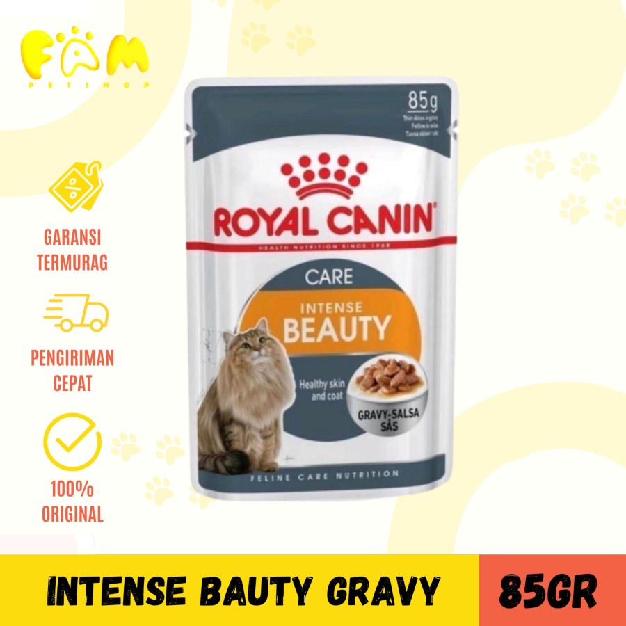 Royal Canin Intense Beauty Gravy Pouch 85 gr