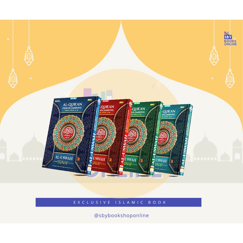 MUSHAF QURAN AL USWAH PER KATA SAMBUNG TRANSLITERASI LATIN AL-QUR'AN A4 HC - ALQURAN CORDOBA - Susu 