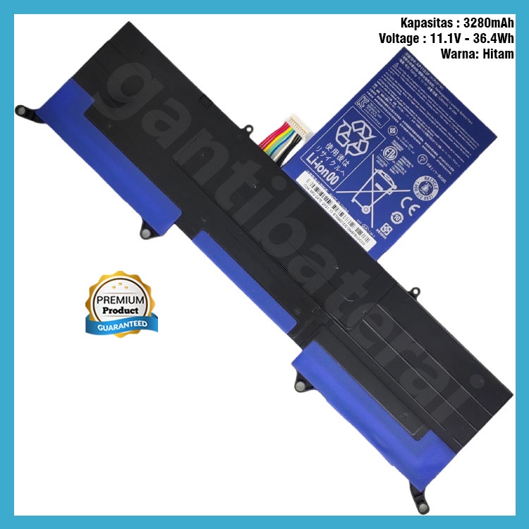 ORIGINAL Baterai ACER Aspire S3 S3-391 S3-951 AP11D3F 3 CELL - S3 ORI