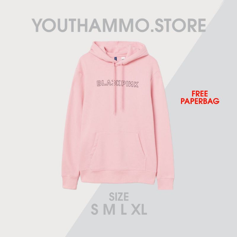 Hoodie H*M Blackpink Wanita Pria Full Tag / Hoodie H*M Free Paperbag (COD)