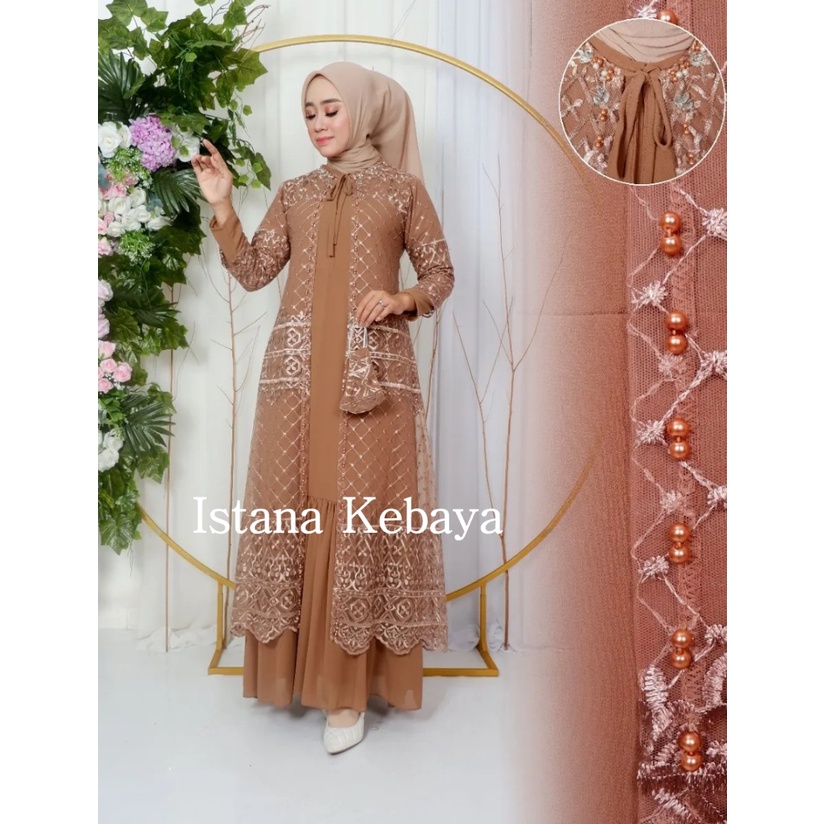 Ready Gamis Lebaran Terbaru By Istana Kebaya//Gamis Modern/Gamis Pesta/Bagis Kekinian/Gamis Termurah/Baju Gamis/pakaian wanita/baju muslim/gamis super mewah