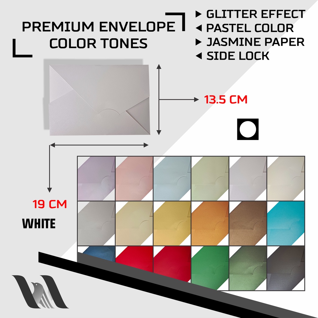 

PREMIUM ENVELOPE COLOR - AMPLOP ANGPAU TEBAL WARNA 3 - JASMINE PAPER - PUTIH HITAM BIRU MERAH HIJAU UNGU KUNING ABU COKLAT - PINK ORANGE BLACK WHITE BLUE RED GREEN PURPLE YELLOW GREY BROWN - NAVY MAROON VIOLET CREAM - LIGHT DARK - MUDA GELAP