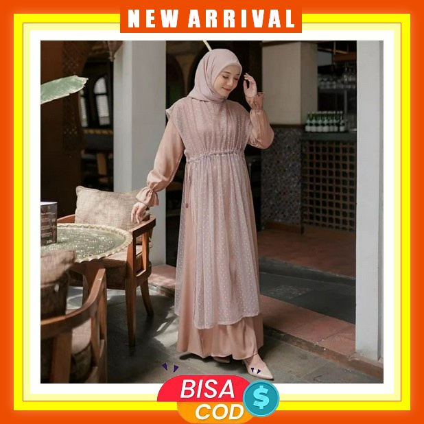 Buju Dres Muslimah Qanita Simple Gamis Lebaran Perempuam Terbaru 2023 Gmis Murah Bju Ibuibu Jumbo Su