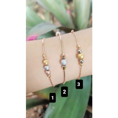 Gelang Serut Bola Emas 8k