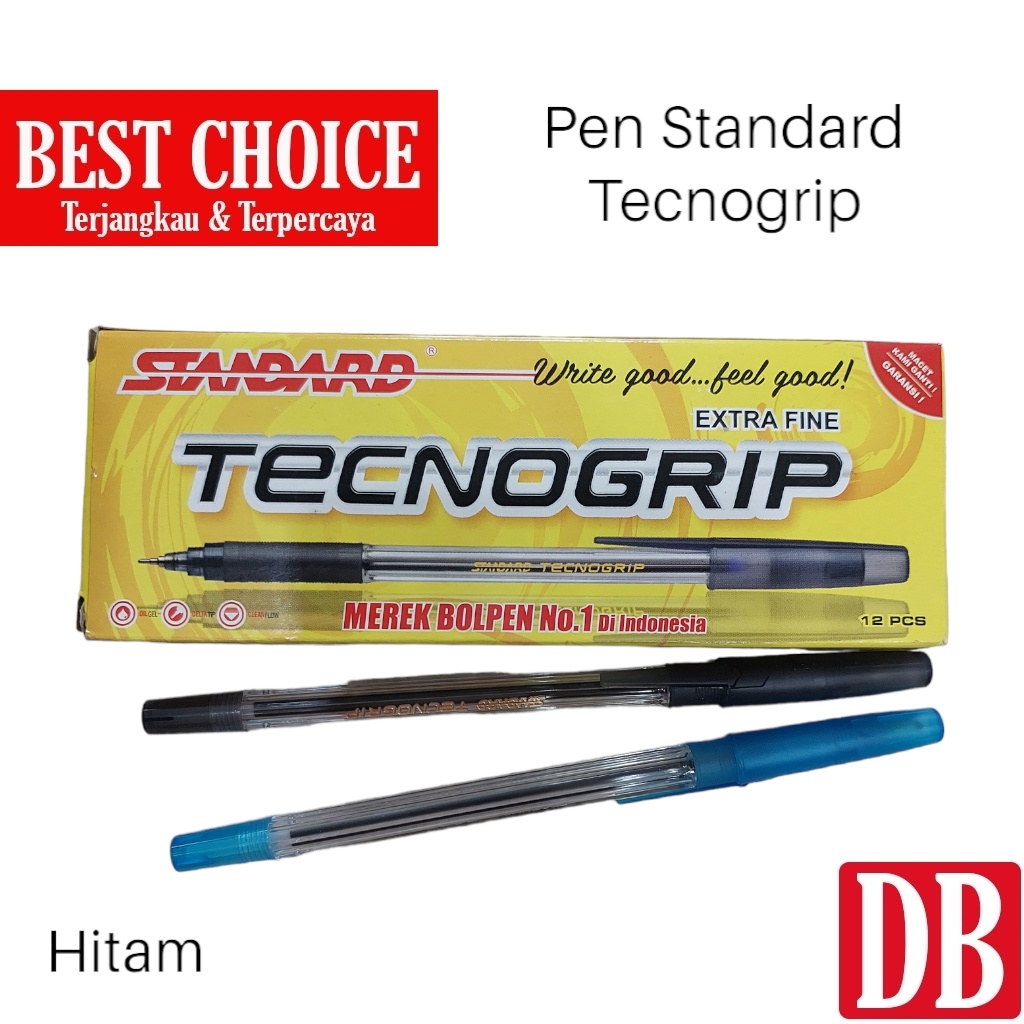 

Ballpoint / Pulpen Standard Tecnogrip Hitam (12 pcs)