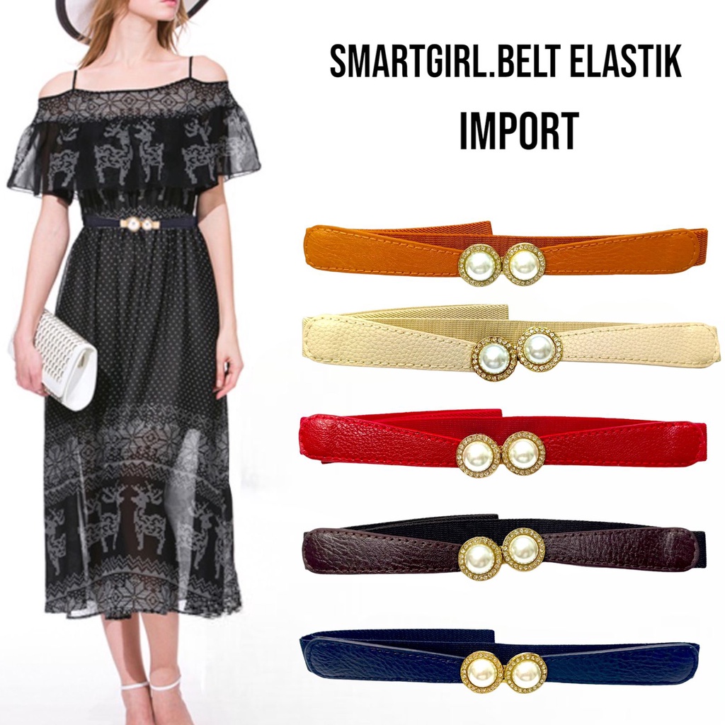 SMARTGIRL NEW IKAT PINGGANG WANITA IMPORT/TALI PINGGANG KARET ELASTIS/WOMEN FASHION BELT 02410