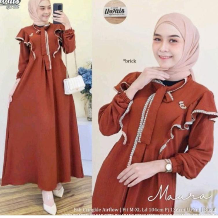 READY LARISA LARISSA MAURA DRESS CRINGKEL AIRFLOW SOFI ABAYA DRESS MAXY