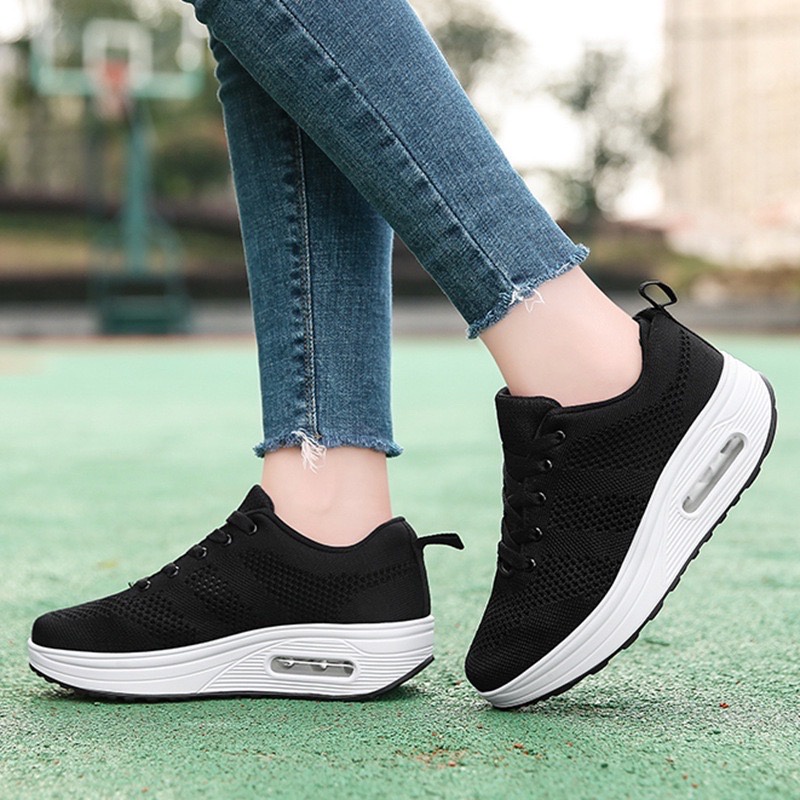 GROSIRTAS LV0116  &quot;FREE BOX&quot; SEPATU SNEAKERS SPORT WANITA IMPORT SEPATU SOL TINGGI SEPATU KASUAL WANITA KOREAN STYLE