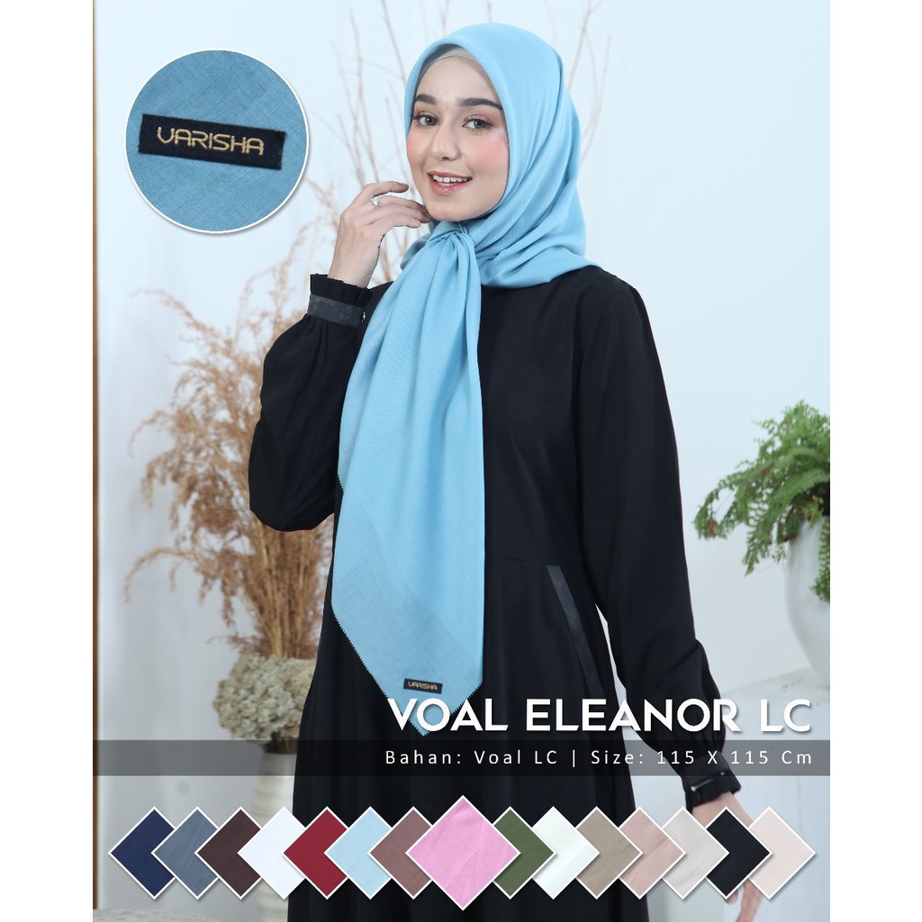 ELEANOR LC/Kerudung Voal Segiempat Polos