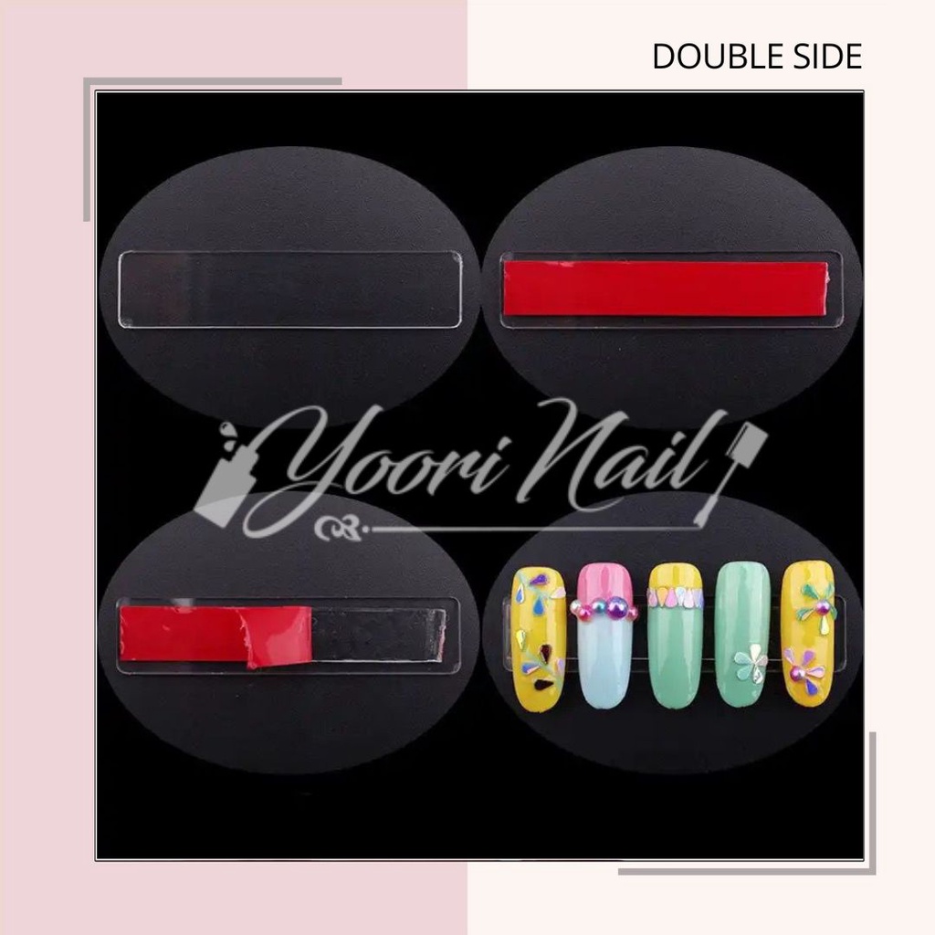 Double sided nail tape double side perekat kuku palsu display
