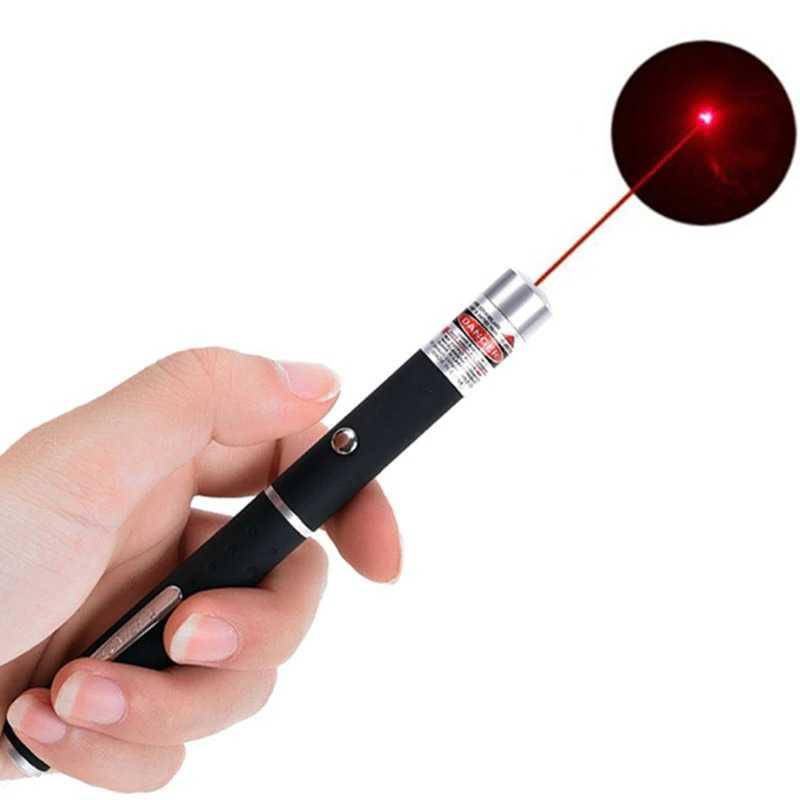 Laser Pointer Presentasi Red Beam 1 MW 650NM with Battery - N37 - Red