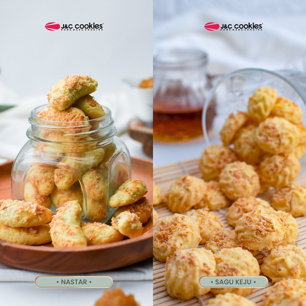 J&amp;C Cookies JnC Cookies Reguler Toples Kaca Cheese Series