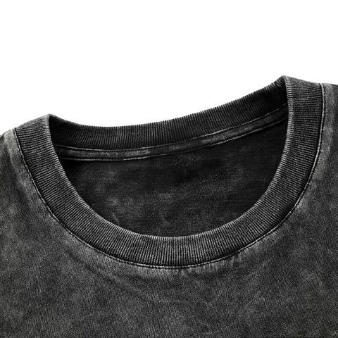 Red 100% Katun Lengan Pendek T-shirt Wanita Mencuci Air Melakukan Musim Panas Tua Versi Korea Longgar Baru Cetak Kartun In angin Pakaian