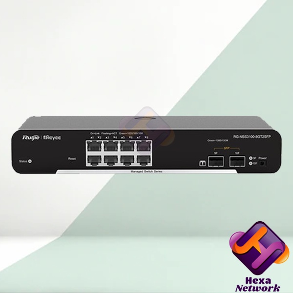 Ruijie RG-NBS3100-8GT2SFP | Cloud 8 Port Gigabit L2 Managed Switch