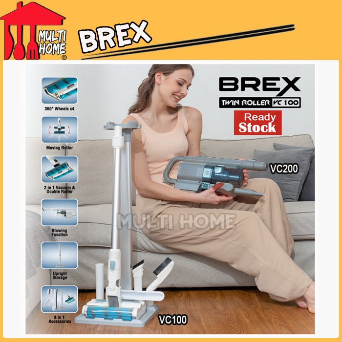 BREX - CORDLESS VACUUM CLEANER 3 IN 1 VC 100 / VC 200