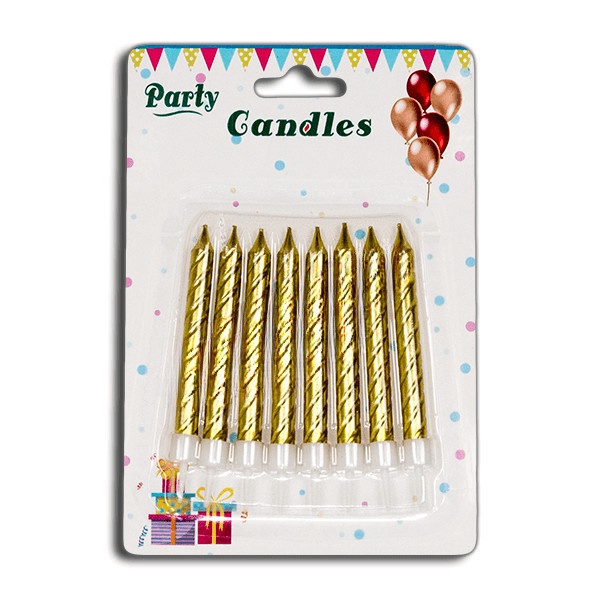 Lilin Ulang Tahun / Lilin Polos Metalik / Lilin Polos Glitter / Lilin Batangan Mas / Lilin Batangan Perak / Candle Polos