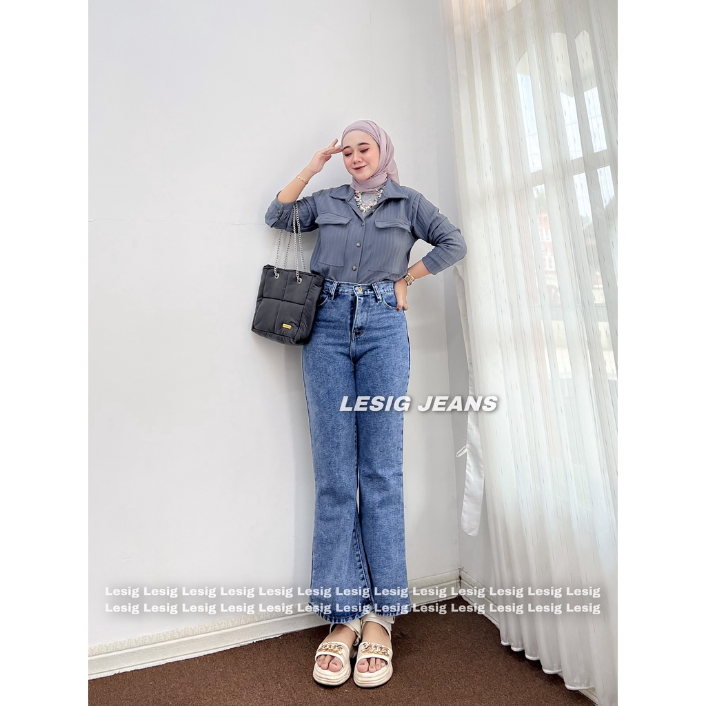 HIGHWAIST JEANS CUTBRAY WANITA [ Twelve ]