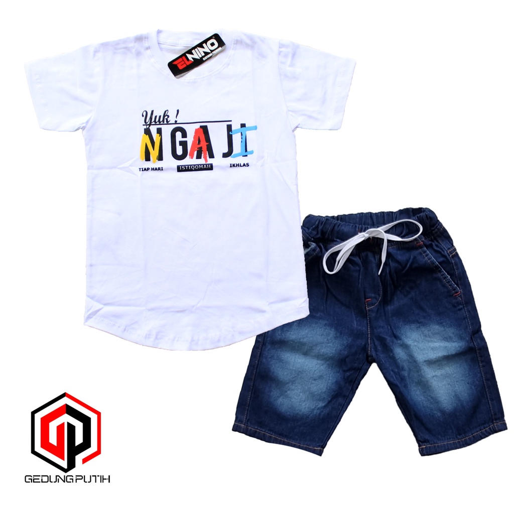 STAR_KIDSSTORE / Kaos Anak Murah / Setelan Baju Anak Laki-Laki / Set Kurta Denim