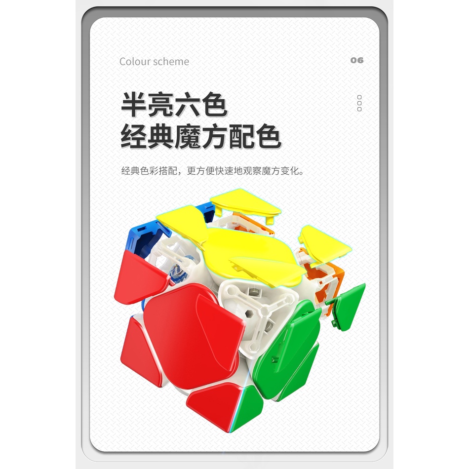 Rubik Skewb RSM MAGNET Meilong Moyu Stickerless Magnetic Original 3x3