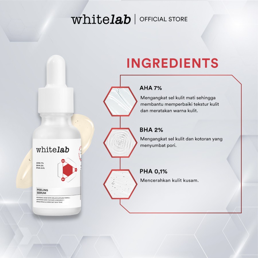 BISA COD -  WHITELAB PEELING SERUM AHA BHA PHA NIACINAMIDE - SERUM EKSFOLIASI WHITE LAB