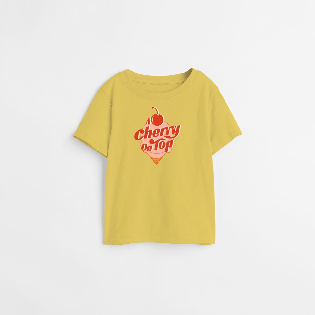 Kaos Anak i Cherry Laki - Laki Dan Perempuan - Hashi KIds