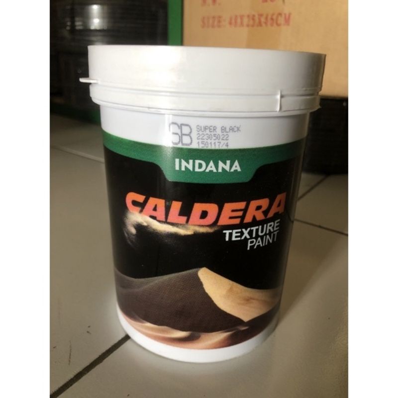 CAT TEXTURE CALDERA 1.5kg | CAT BOX SPEAKER | INDANA CALDERA TEXTURE PAINT WARNA HITAM