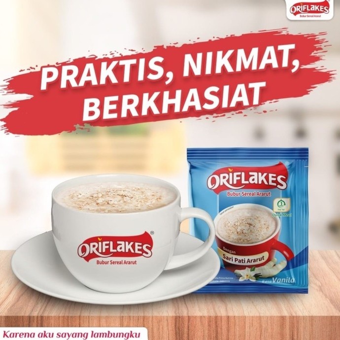 

ORIFLAKES DAILY SEREAL UMBI GARUT 30 GR VANILLA ISI 10 SACHET