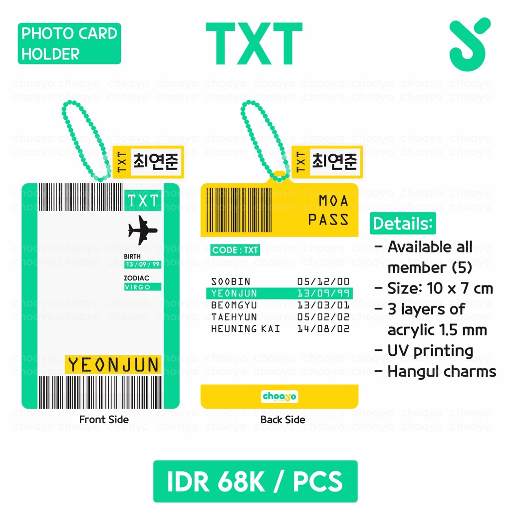 TXT Photocard Holder