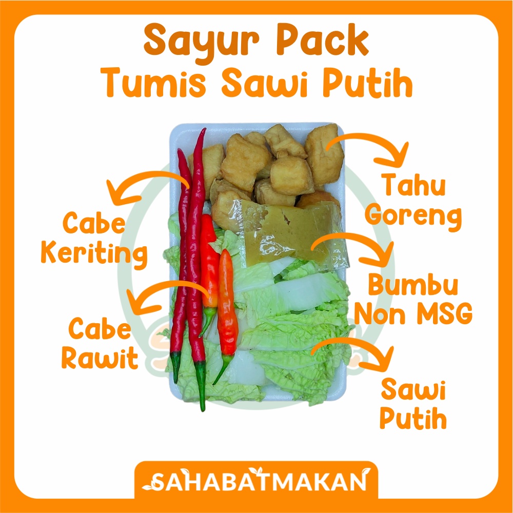 Tumis Sawi Putih - Sayur Pack / Sayur Prep / Sayur Instant — SahabatMakan