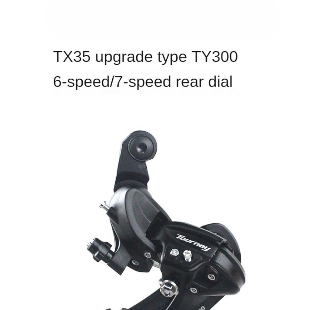 TY300 TX35 Sepeda Tourney 6/7/8 Speed Rear Derailleur Aksesoris Gunung Upgrade MTB Roadbike RD