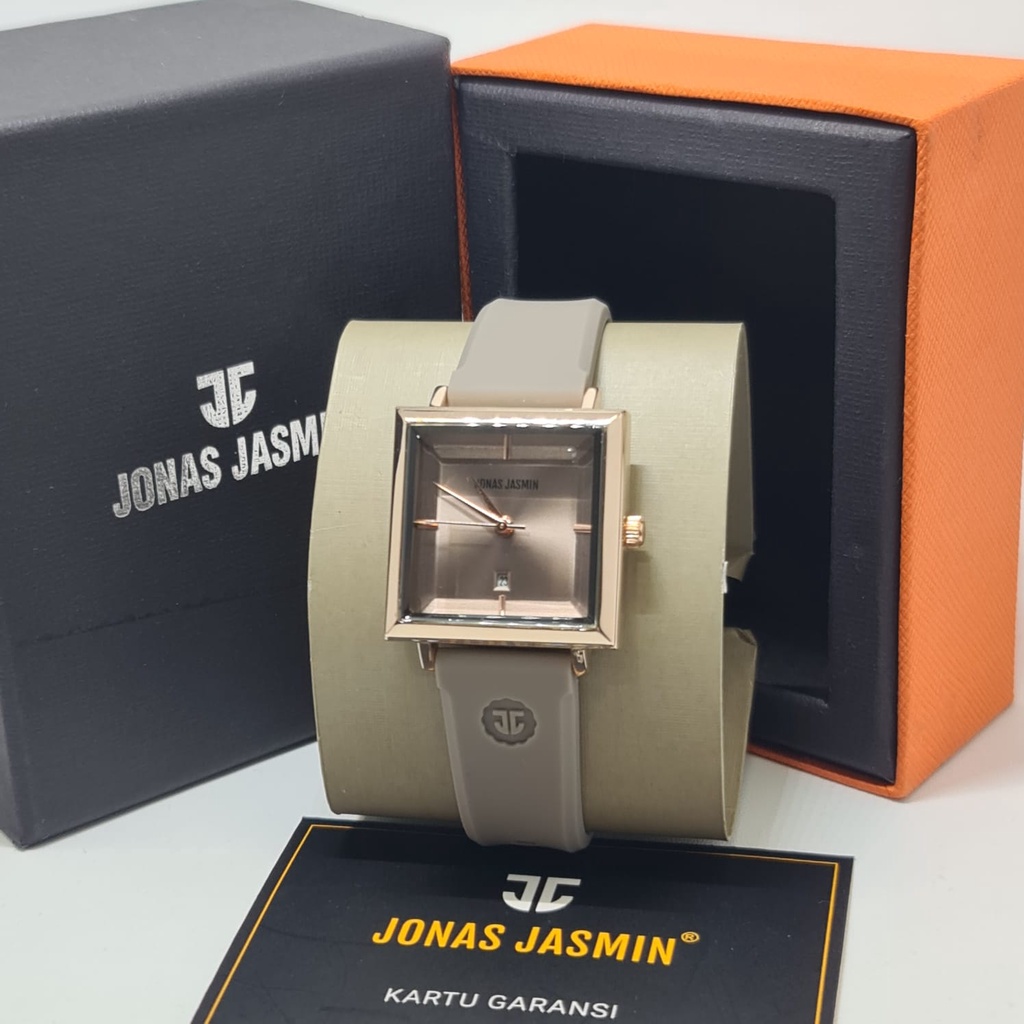 Jam Tangan Fashion Wanita Analog Jonas Jasmin JJ 2233 Rubber Original Tahan Air