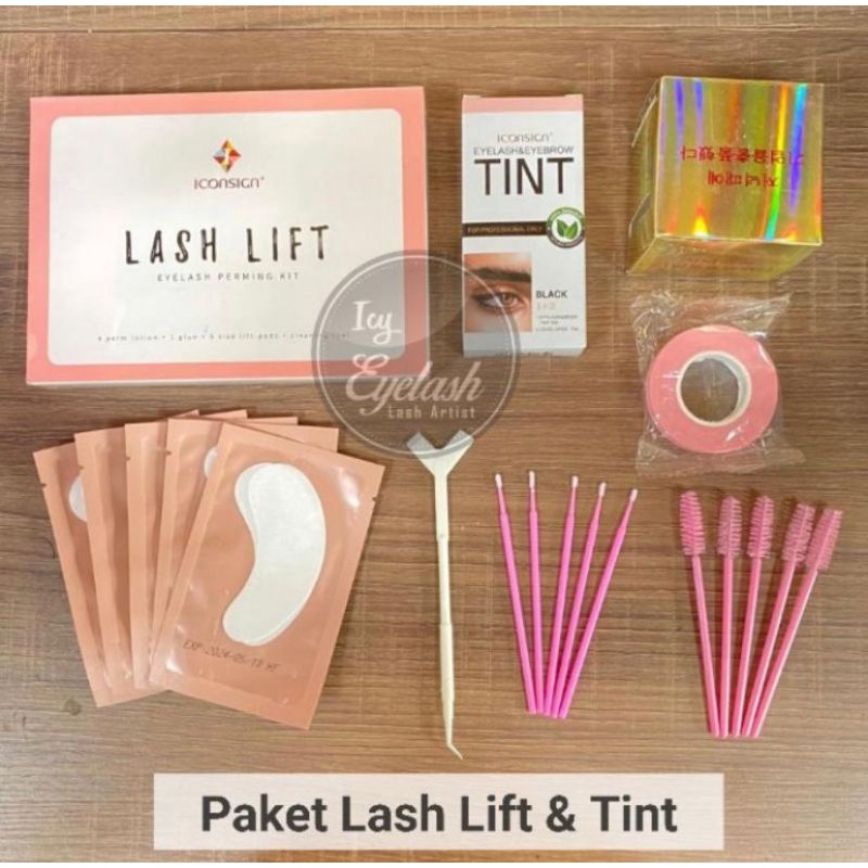 Paket Lash Lift Murah Paket Komplit Untuk Pemula Icon    Sign Meisheng Keriting Bulu Mata TERMURAH Halal