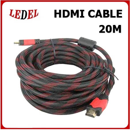 Kabel Hdmi 20 meter SERAT JARING HDMI male TO HDMI male 20m