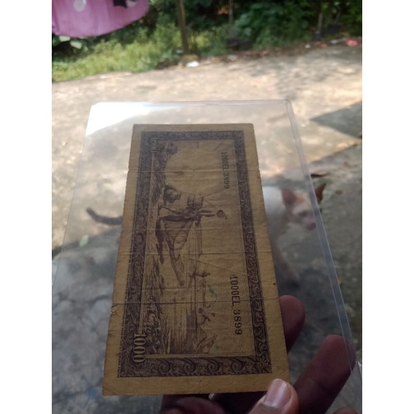 uang kuno 1000 gajah original
