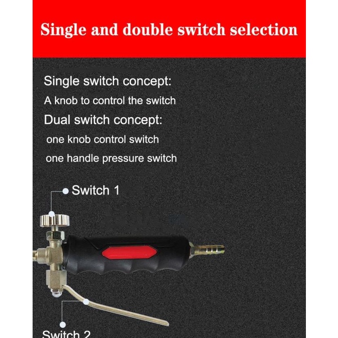 Kepala Gas Torch Alat Bakar Heating Torch Gas LPG Dengan 1.2M Selang suk03