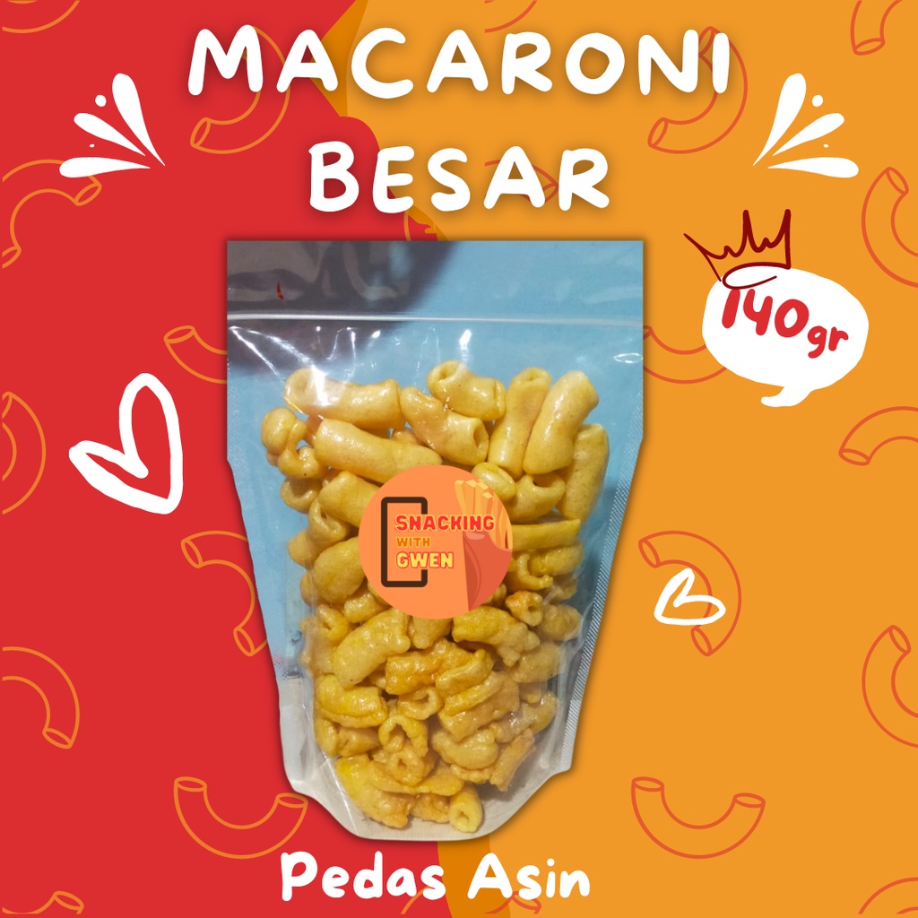 

Macaroni Makaroni Besar Pedas Asin Gurih 140gr