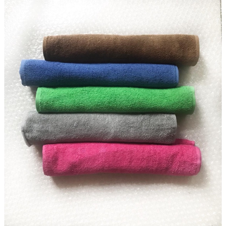 HS Handuk Muka PREMIUM Gym Running Yoga Cotton KATUN HALUS Handuk Kecil