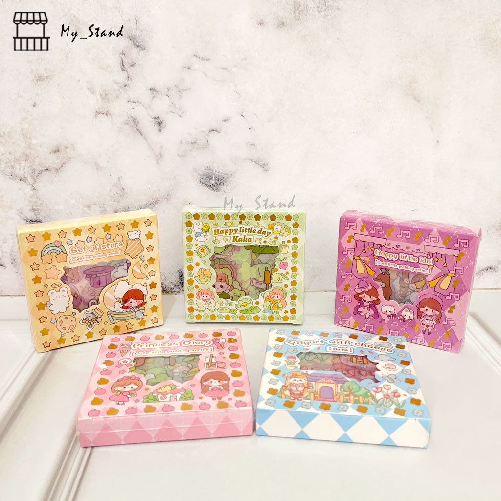

Sticker senmu MINI 100 princess diary series waterproof stiker transparan kiss cut tempelan bening hiasan scrapbook journal notes hadiah kreativitas aktivitas anak gift souvenir