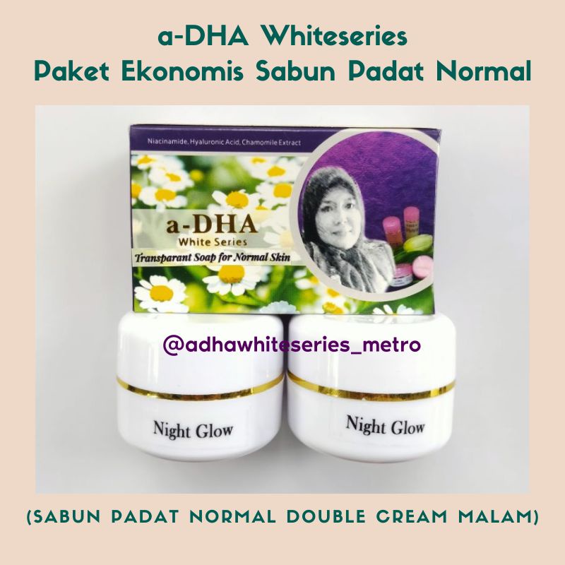 adha white series Paket TS Normal Double Cream malam