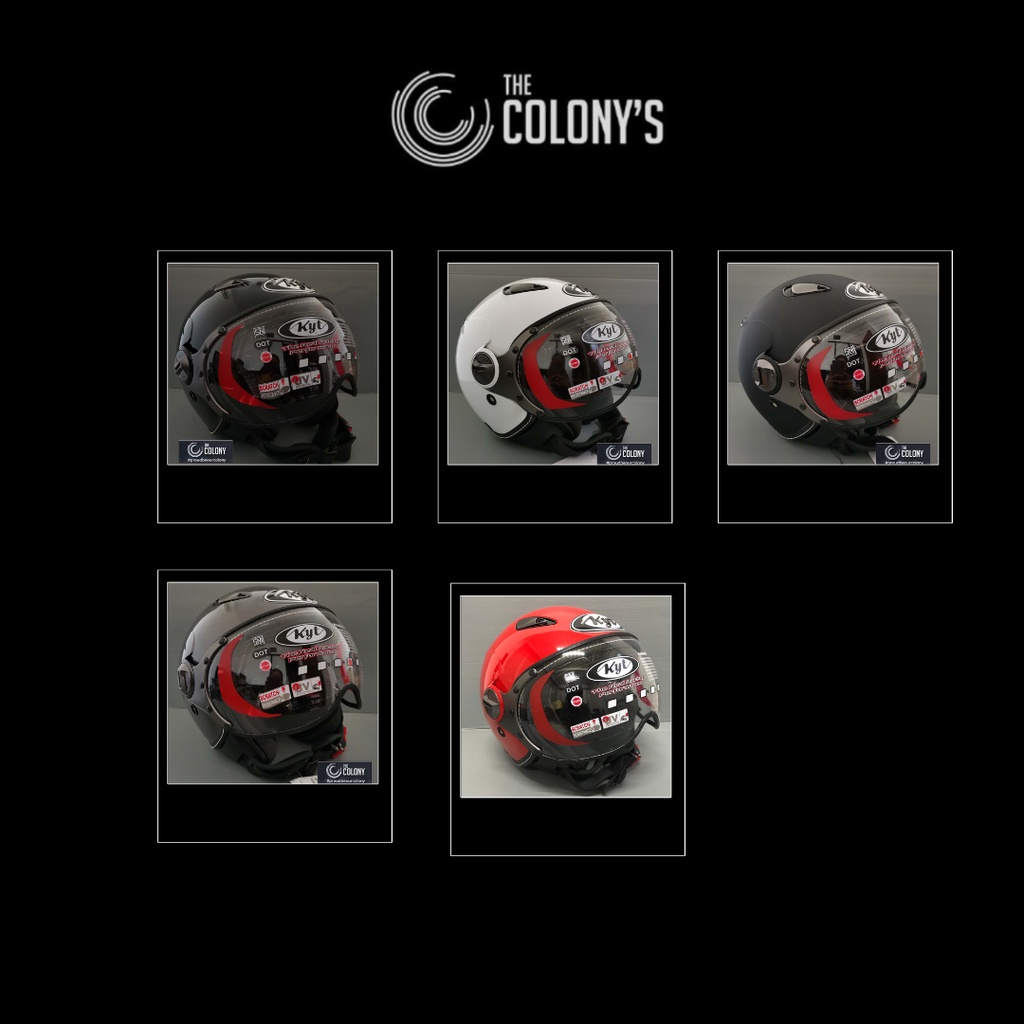 HELM / HEL KYT / HELM KYT ELSICO BLACK DOFF PEACH PINK ORIGINAL