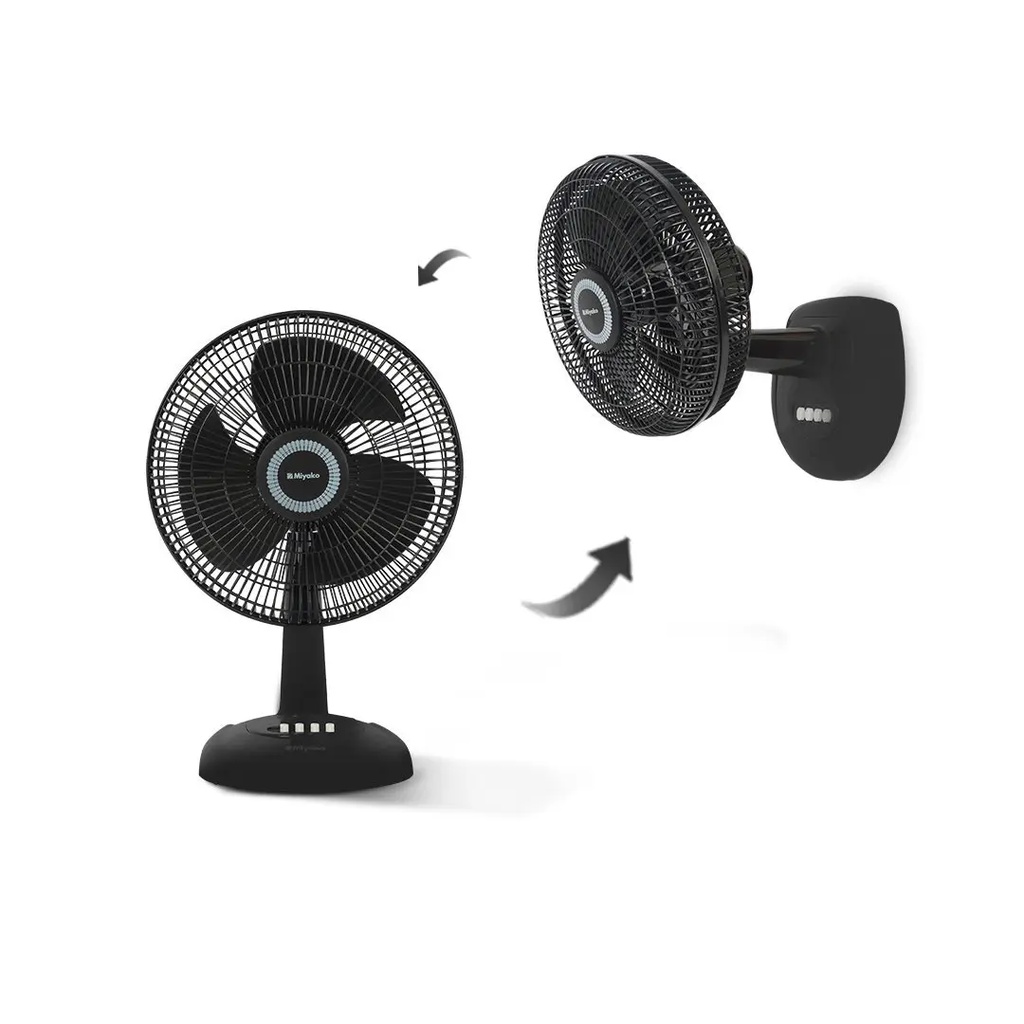 Desk Fan  dan Wall fan / Kipas Angin Meja dan dinding Miyako 1228 12 inch