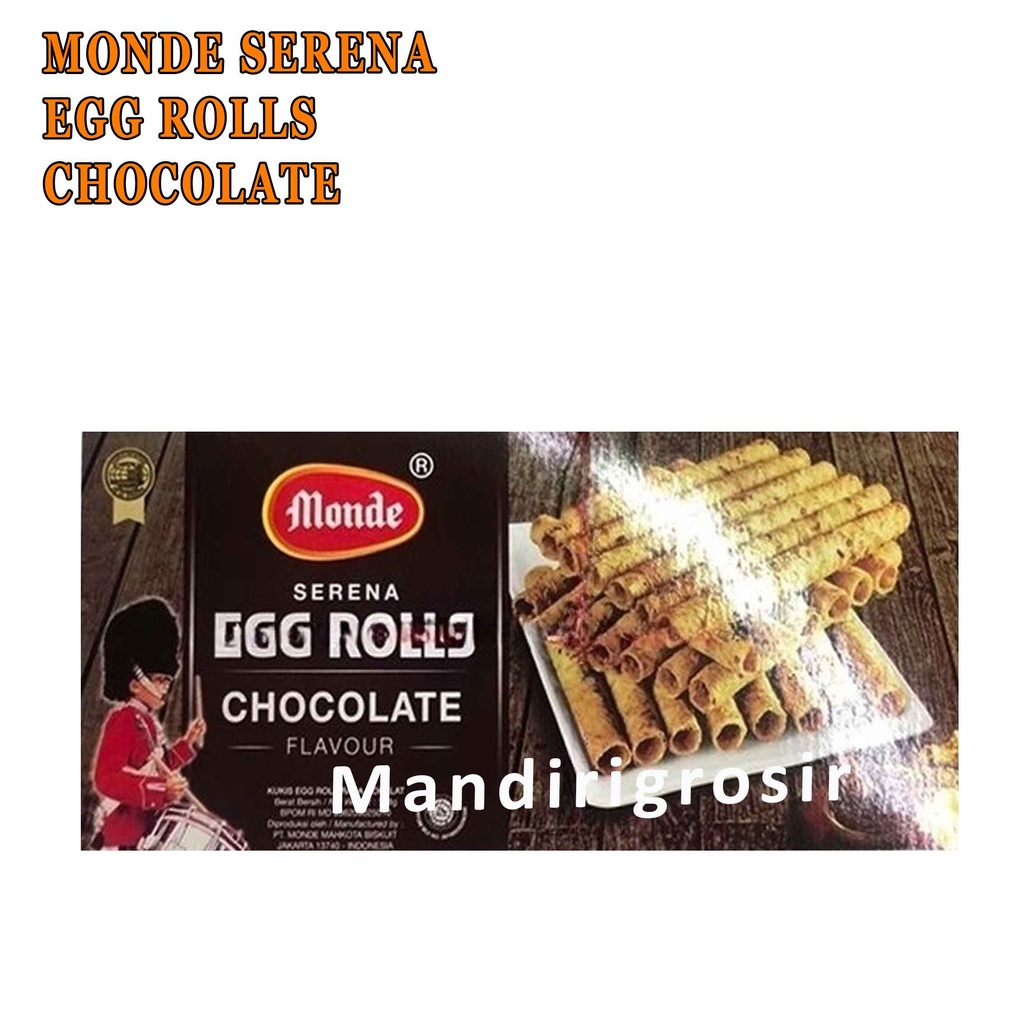 Kukis Egg Rolls Cokelat* Monde Serena* Original Flavour* 168g