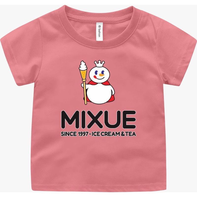 [Dunia.Oblong] Kaos Anak Unisex Cowok/Cewek Mixue Besar Baju Anak Digital Print Untuk Anak Usia 2-10 Tahun