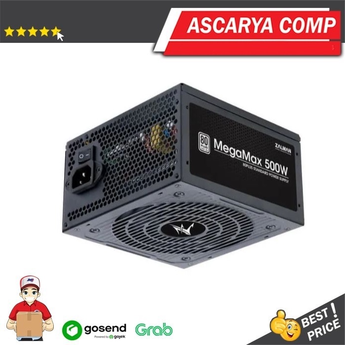 Power Supply Zalman 500W MegaMax - 80Plus 230V EU - Garansi 3 Tahun