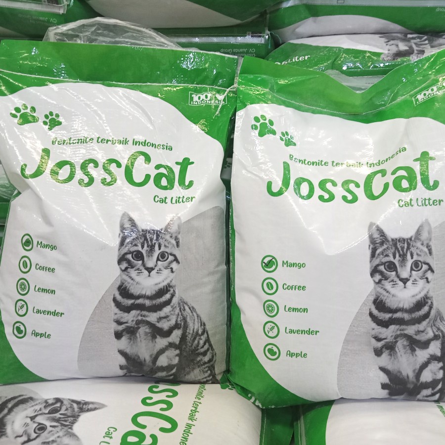 Pasir Kucing Joss Cat 25 ltr Pasir Wangi Gumpal Cat litter