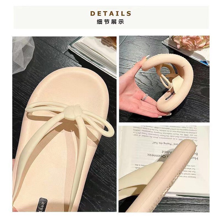 CUCI GUDANG GROSIRTAS TG0510 Sandal Jepit Jelly Wanita Bahan Karet Elastis Non Slip Pita Cantik Import