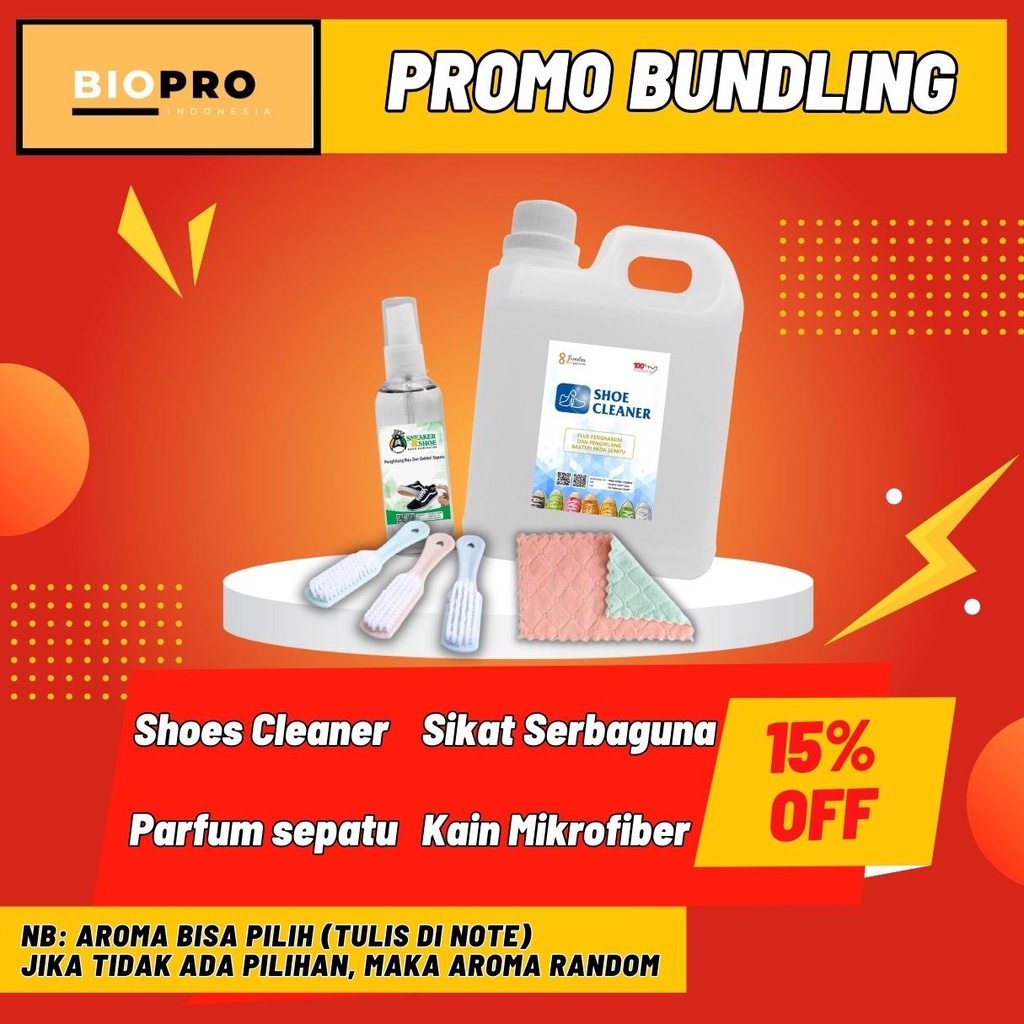 Paket Super Hemat Shoes Cleaner Parfum Sepatu Sikat dan Kain Lap Microfiber Murah dan Ekonomis