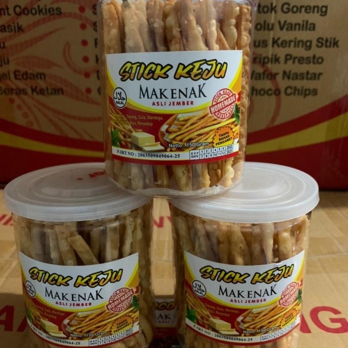 

DELPH- Mak Enak / Mak Enak Kue Lebaran / Mak Enak Stik Keju, Kacang Oven - ME,Stik Keju TERMURAH